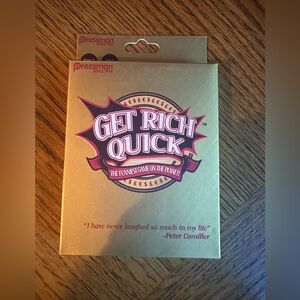 New Factory Sealed Get Rich Quick Card Game